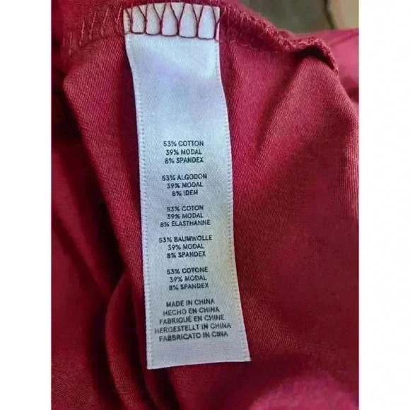 Alternative Nordstrom Rack Women's Holly Red Cranberry Tee Shirt Dress NWT - Picture 4 of 6